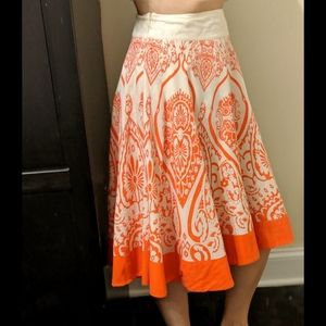 Anthropologie Edme & Esyllte floral midi skirt